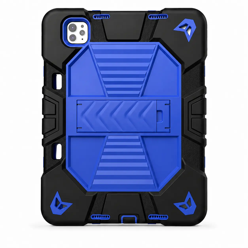 iPad Pro 13-Inch (M5) 2025 Rugged Shockproof Case with Kickstand (Blue) by techplus
