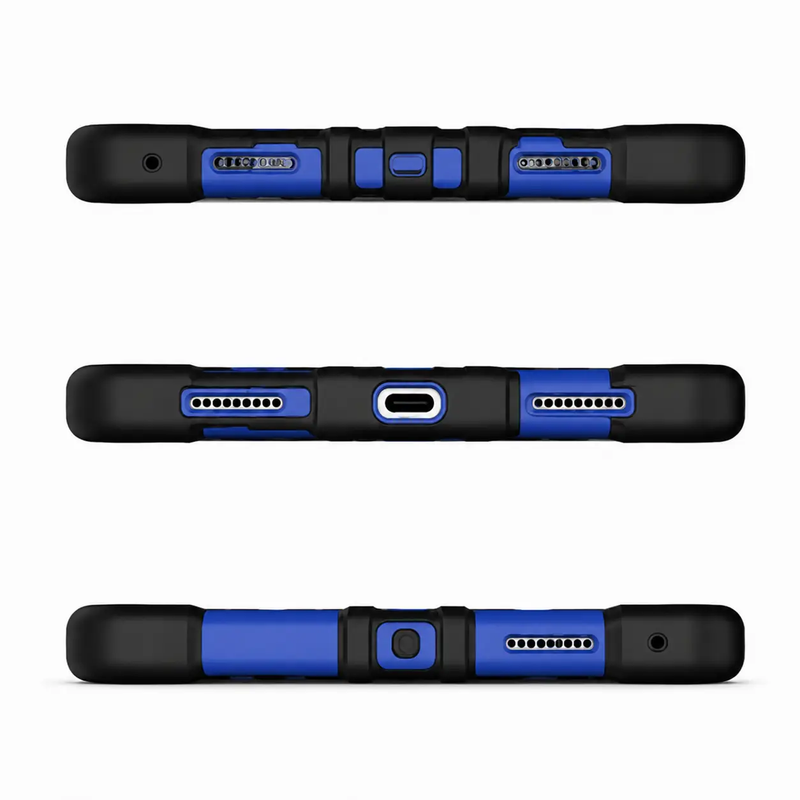 iPad Pro 13-Inch (M5) 2025 Rugged Shockproof Case with Kickstand (Blue) by techplus