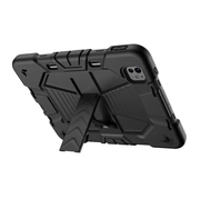 iPad Pro 11-Inch (M4) 2024 7th Gen Rugged Shockproof Case with Kickstand (Black) by techplus