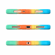 iPad Pro 11-Inch (M4) 2024 7th Gen Rugged Shockproof Case with Kickstand (Rainbow) by techplus