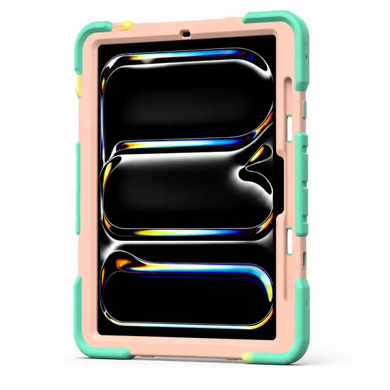 techplus Phone/Tablet Accessories iPad Pro 11-Inch (M5) 2025 Rugged Shockproof Case with Kickstand (Rainbow) iPad Pro 11-Inch (M5) 2025 Rugged Shockproof | Action Outdoors NZ