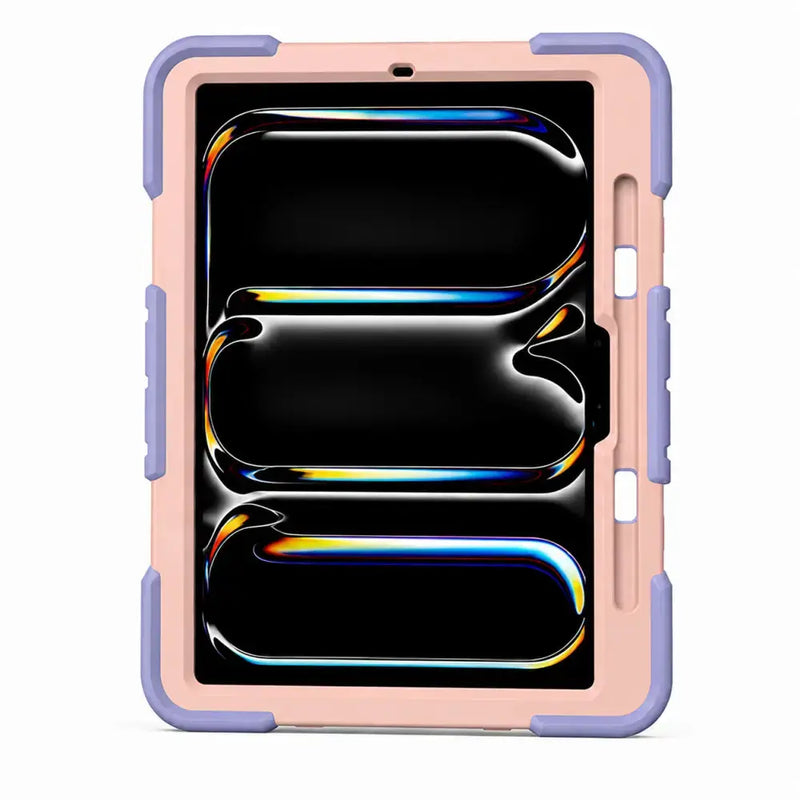 techplus Phone/Tablet Accessories iPad Pro 11-Inch (M5) 2025 Rugged Shockproof Case with Kickstand (Pink) iPad Pro 11-Inch (M5) 2025 Rugged Shockproof | Action Outdoors NZ