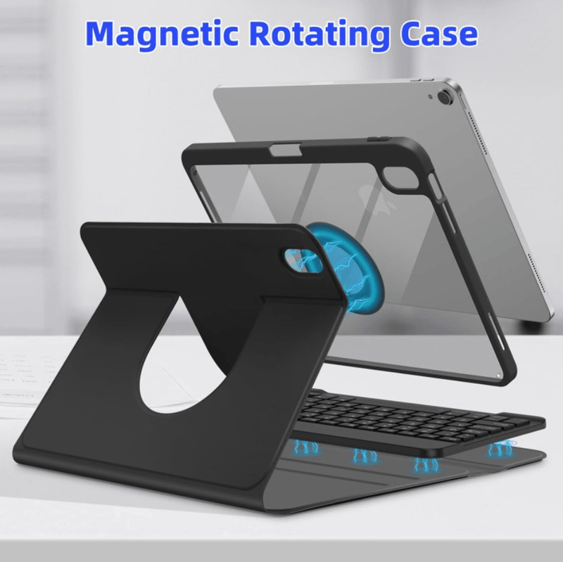 techplus 360 Degree Rotating iPad 10.2 Keyboard Case With Bluetooth Keyboard 360 Degree Rotating iPad 10.2 Keyboard Case