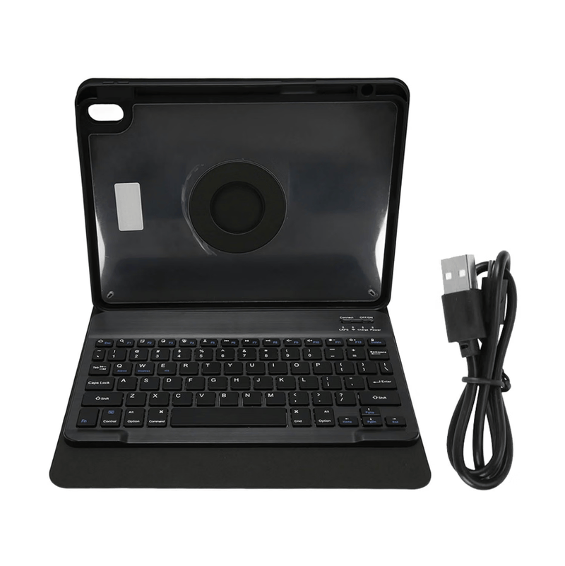 techplus 360 Degree Rotating Keyboard Case For Samsung Galaxy Tab S10 FE 360 Degree Rotating Keyboard Case For Galaxy Tab S10 FE