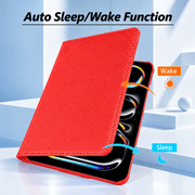 techplus iPad Pro 11" M5 (2025) Rotating Case – 360° Slim Protective Cover with Stand (Red) iPad Pro 11" M5 (2025) Rotating Case – 360° Slim Protective Cover with Stand (Red)