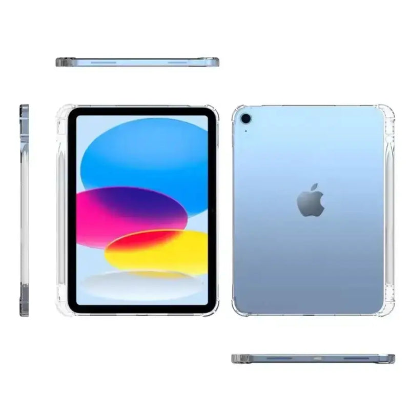 techplus iPad Pro 12.9 (2018) Clear Case with Pencil Holder – Slim Transparent Back Cover iPad Pro 12.9 2018 Clear Case With Pencil Holder
