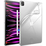 techplus iPad Pro 12.9 Clear Shockproof Soft Case – 5th & 6th Gen (2021/2022) Clear Shockproof Case For iPad Pro 12.9 5th Gen 2021
