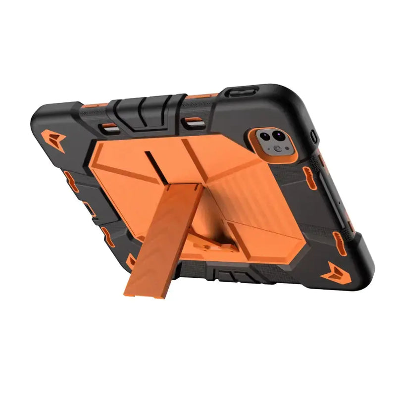 techplus Phone/Tablet Accessories iPad Pro 13-Inch (M4) 2024 Rugged Shockproof Case with Kickstand (Orange) iPad Pro 13-Inch (M4) 2024 Rugged Shockproof | Action Outdoors NZ