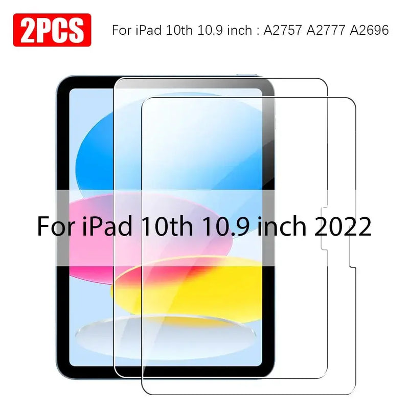 Screen Protectors - Tempered Glass for iPad (Pack of 2) (All iPad Models) by Habicare