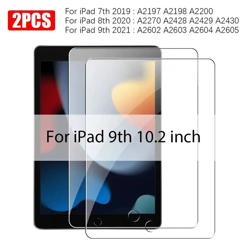 Screen Protectors - Tempered Glass for iPad (Pack of 2) (All iPad Models) by Habicare