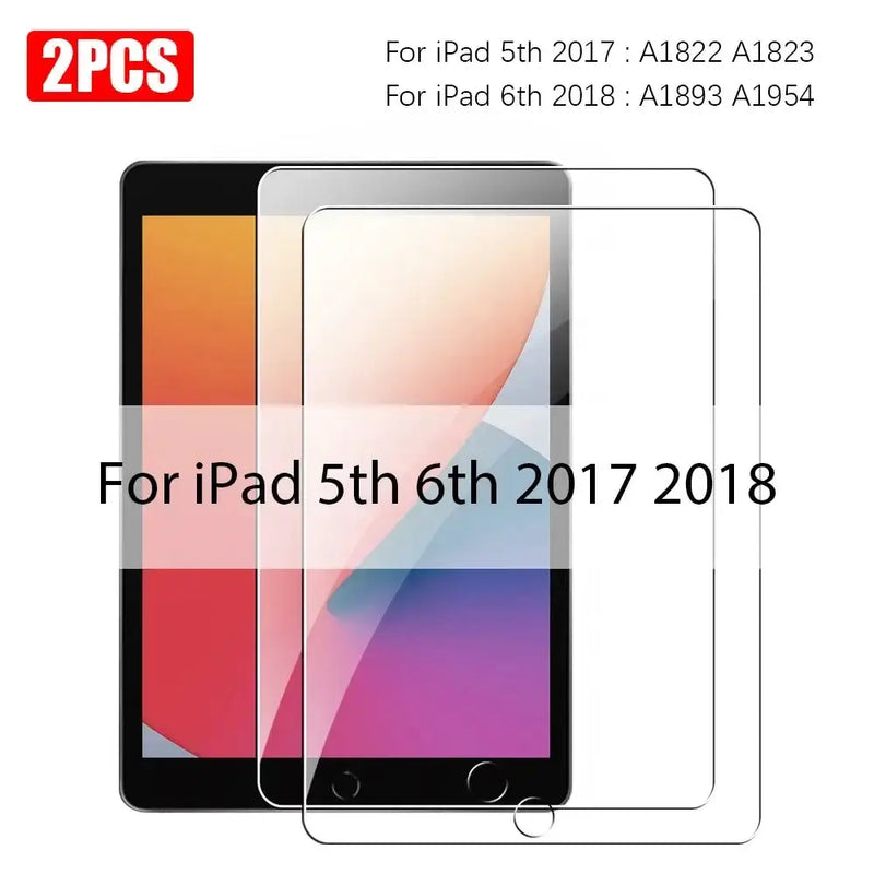 Screen Protectors - Tempered Glass for iPad (Pack of 2) (All iPad Models) by Habicare