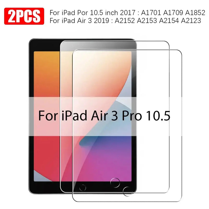 Screen Protectors - Tempered Glass for iPad (Pack of 2) (All iPad Models) by Habicare