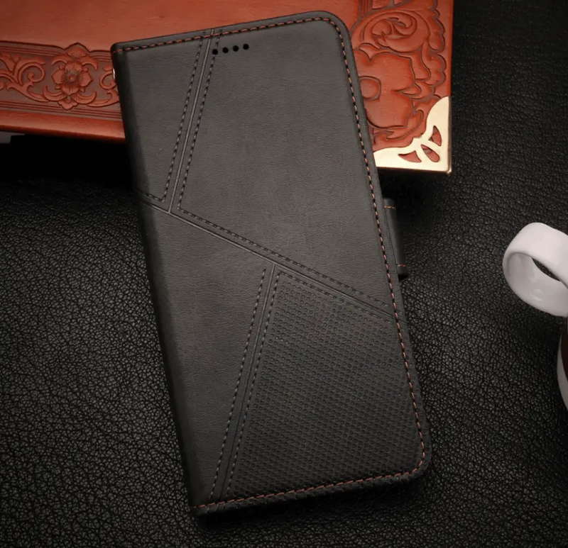 Samsung Galaxy S21 FE Flip Wallet Case Cowhide Dot Pattern by techplus