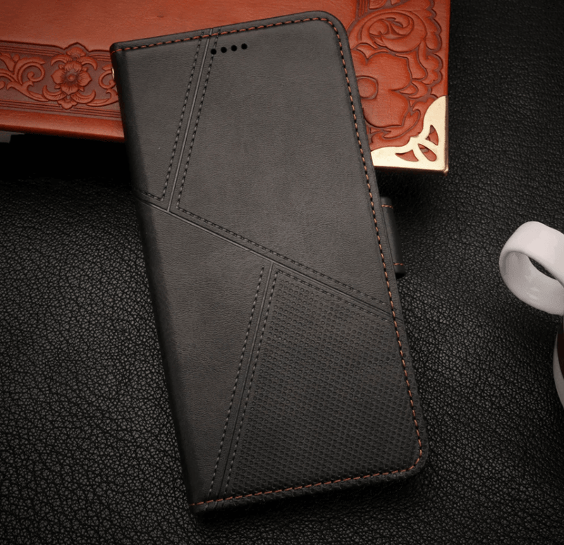 techplus Mobile Phone Case iPhone 18 Pro Max Flip Wallet Case Cowhide Dot Pattern iPhone 18 Pro Max Flip Wallet Case Cowhide Dot Pattern