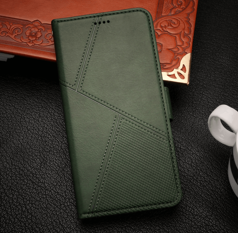 techplus Mobile Phone Case iPhone 18 Pro Max Flip Wallet Case Cowhide Dot Pattern iPhone 18 Pro Max Flip Wallet Case Cowhide Dot Pattern