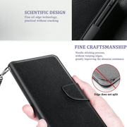 iPhone 13 Pro Max Wallet Case – Slim Leather Flip Cover by techplus