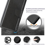 techplus iPhone 11 Wallet Case – Slim Leather Flip Cover with Card Holder iPhone 11 Slim Leather Wallet Case With Card Holder