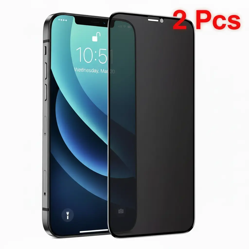 iPhone 13 Mini Glass Privacy Screen Protector (2 Pack) by techplus