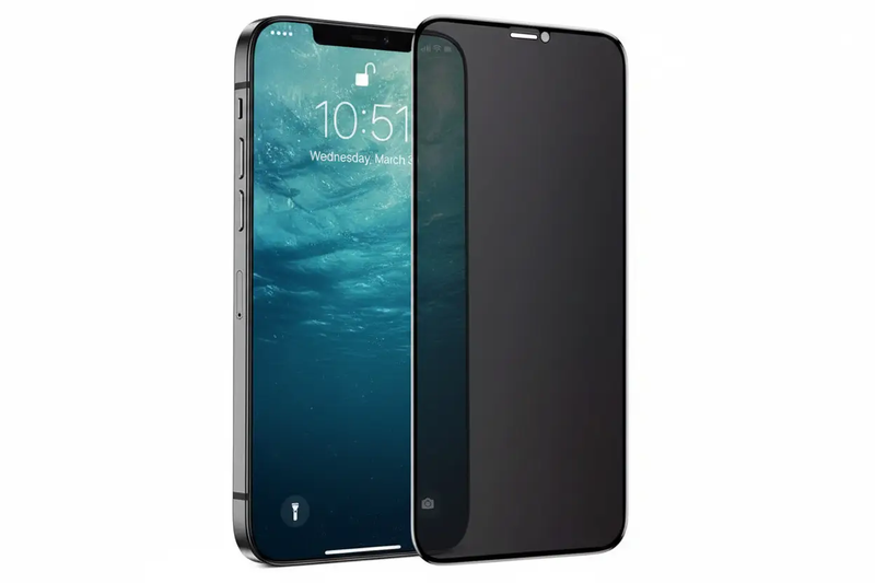 iPhone 12 Pro Privacy Tempered Glass Screen Protector – 9H Anti-Spy by techplus