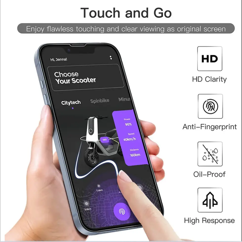 iPhone 12 Mini Glass Screen Protector by techplus