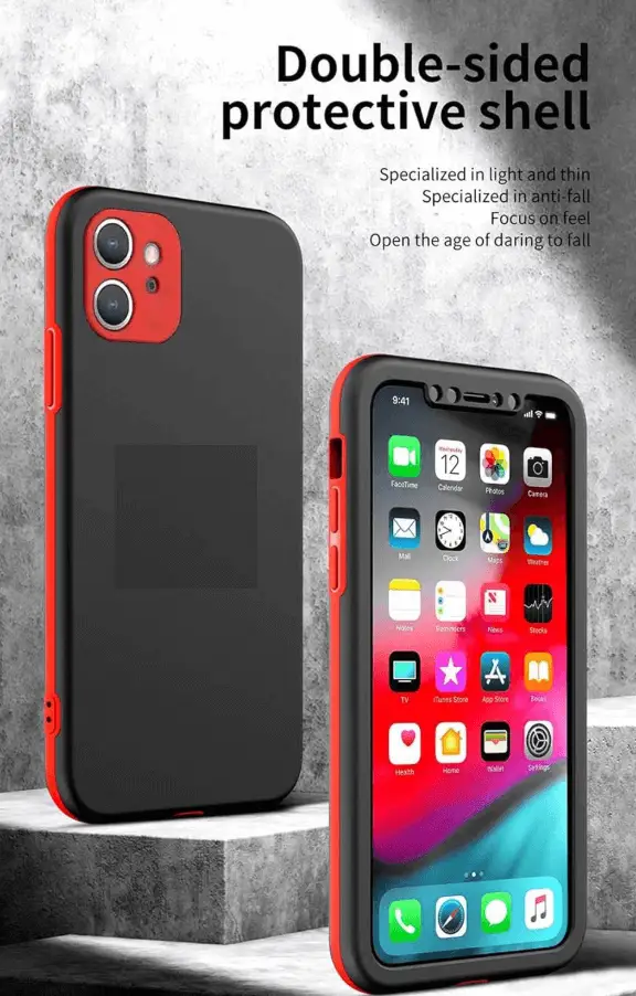 iPhone 12 Mini 360 Degree Case – 3-Piece Full Body Protection Cover by techplus