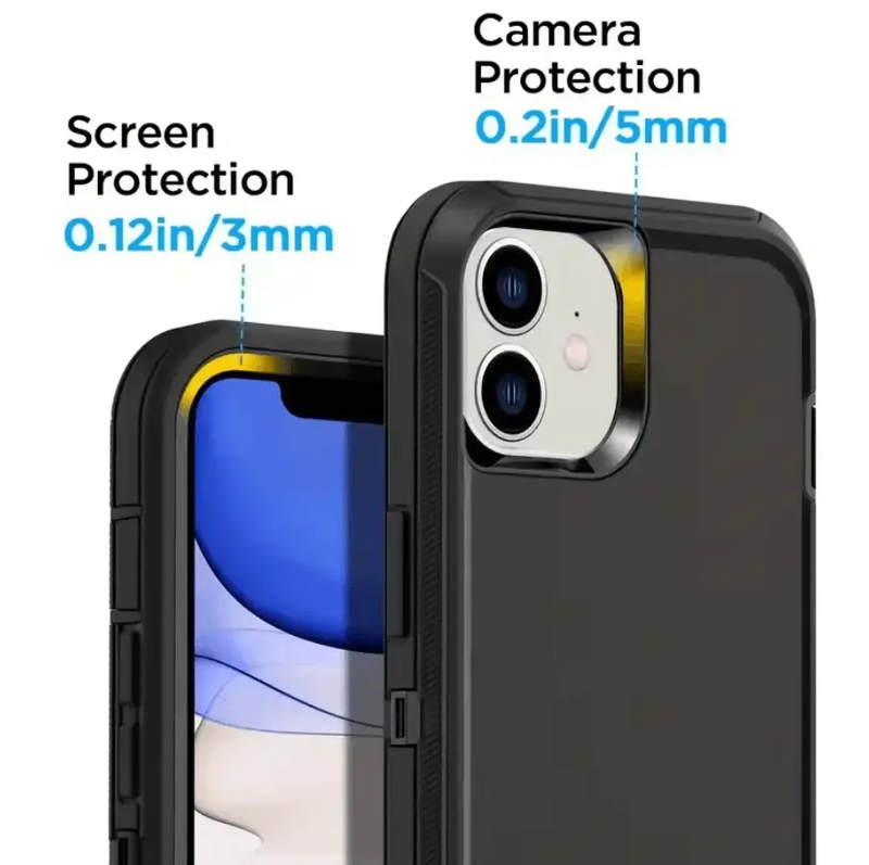 iPhone 12 Heavy Duty Shockproof Case by techplus