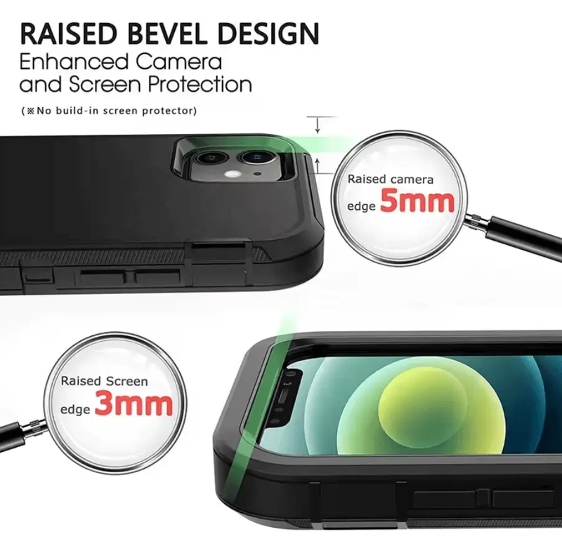 iPhone 12 Heavy Duty Shockproof Case by techplus