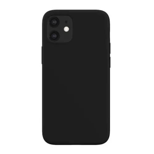 Silicone Case for iPhone 12 Mini (5.4”) (Black) by 9eight5