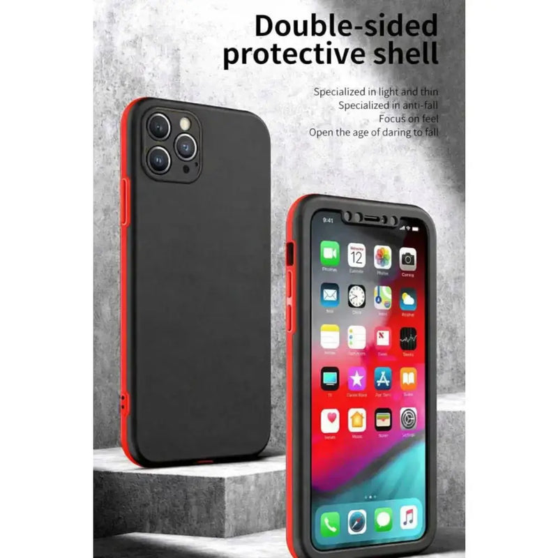 techplus Mobile Phone Case iPhone 12 Pro 360 Degree Case – 3-Piece Full Body Protection Cover iPhone 12 Pro 360 Degree Case With 3 Piece Protection
