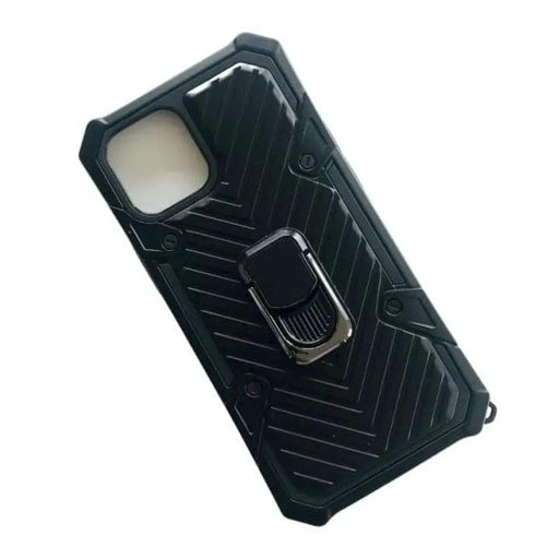 Rugged Armor Case for iPhone 12 Pro Max (6.7”) (Black) by 9eight5