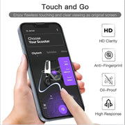 techplus iPhone 12 Pro Max Glass Screen Protector (2 pack) iPhone 12 Pro Max Tempered Glass Screen Protector 9H