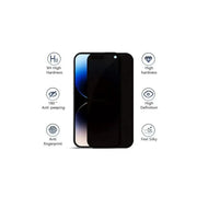 techplus iPhone 12 Pro Privacy Tempered Glass Screen Protector – 9H Anti-Spy iPhone 12 Pro Privacy Tempered Glass Screen Protector