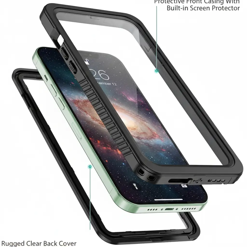 iPhone 13 Pro Max Waterproof Case Redpepper Full Protective Cover by techplus
