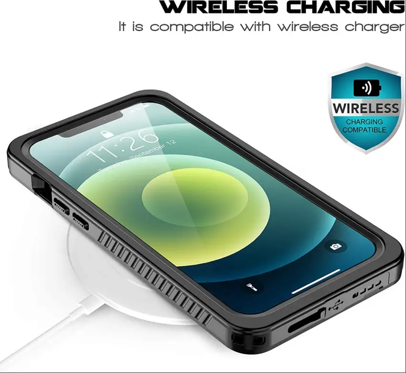 iPhone 12 Waterproof Case Redpepper Full Protective Shockproof Cover by techplus