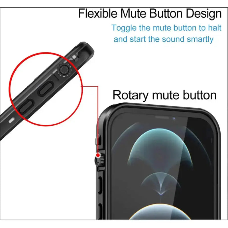 techplus iPhone 12 Pro Waterproof Case Redpepper Full Protective Cover Redpepper iPhone 12 Pro Waterproof Case Full Protection