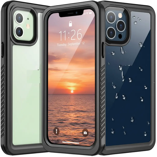 iPhone 12 Mini Waterproof Case Redpepper Full Protective Cover by techplus