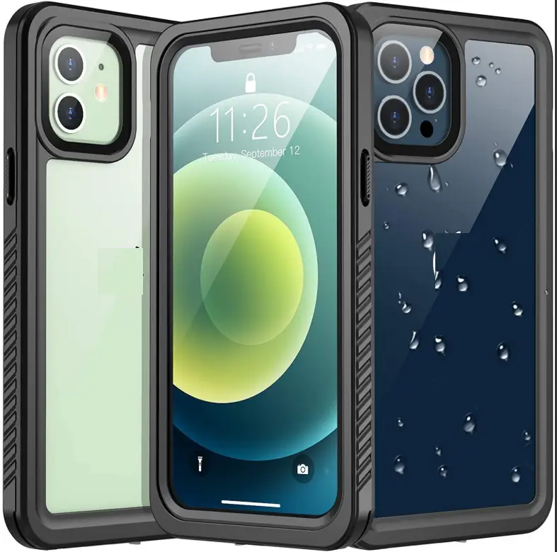 iPhone 12 Waterproof Case Redpepper Full Protective Shockproof Cover by techplus