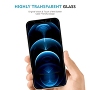 techplus IPhone 13 Tempered Glass Screen Protector 2 Pack 9H HD 2.5D Edge iPhone 13 Tempered Glass Screen Protector 2 Pack 9H HD