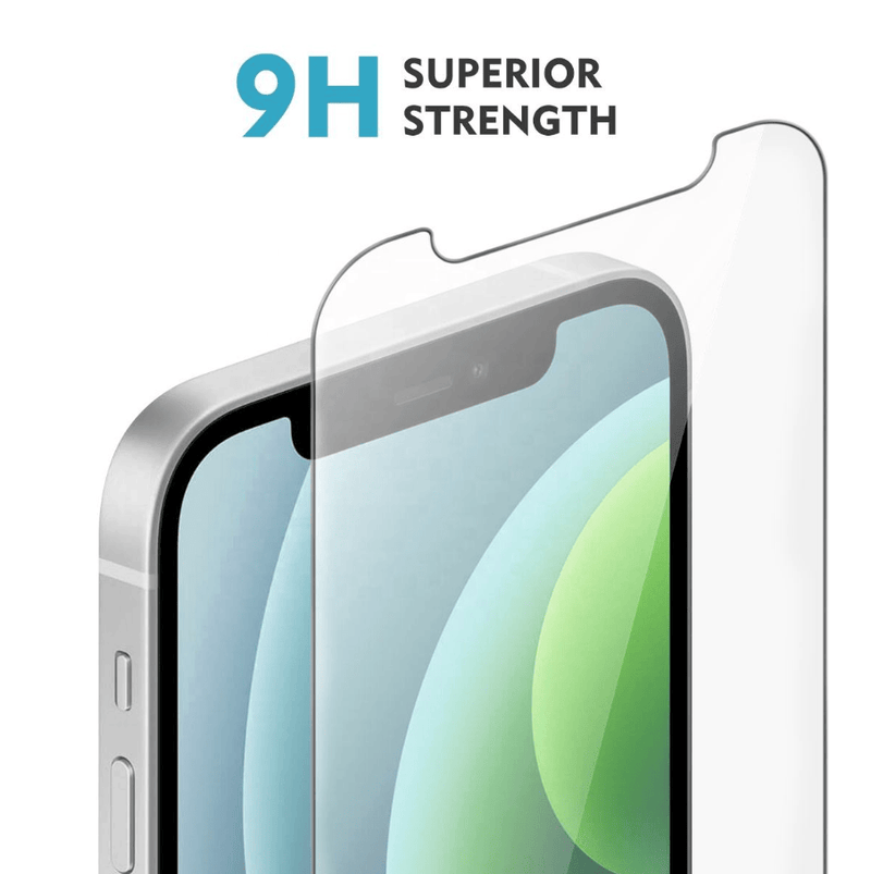 techplus Screen protector Iphone 14 Clear Tempered Glass Screen Protector – 9H HD, 2.5D Rounded Edge, Impact & Scratch Resistant iPhone 14 Clear Tempered Glass Screen Protector 9H