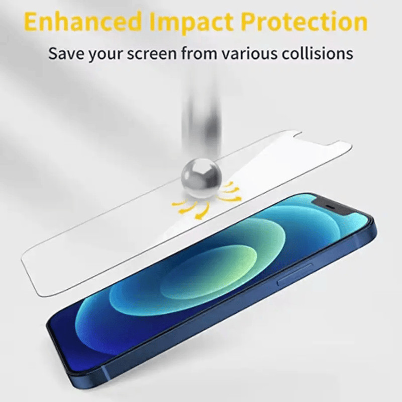 techplus IPhone 13 Tempered Glass Screen Protector 2 Pack 9H HD 2.5D Edge iPhone 13 Tempered Glass Screen Protector 2 Pack 9H HD
