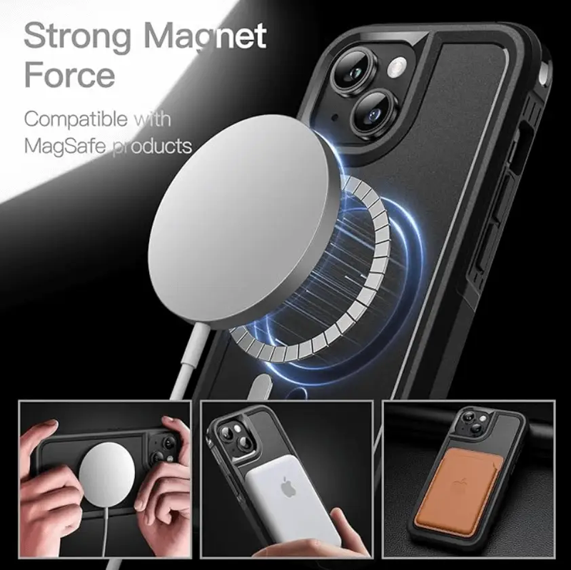 iPhone 15 MagSafe Case – Rugged Shockproof Heavy Duty Cover by techplus