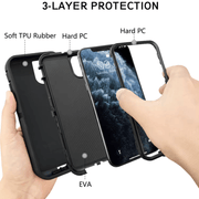 techplus Mobile Phone Case iPhone 13 Mini Triple Layer Armor Case Shockproof Protective Cover TechPlus iPhone 13 Mini Triple Layer Armor Case