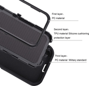 techplus Mobile Phone Case iPhone 13 Mini Triple Layer Armor Case Shockproof Protective Cover TechPlus iPhone 13 Mini Triple Layer Armor Case