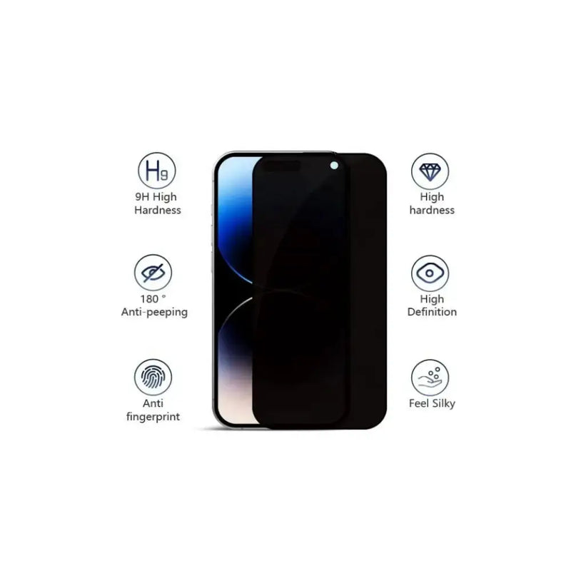 iPhone 13 Privacy Tempered Glass Screen Protector – 9H Anti-Spy