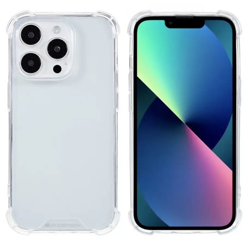 iPhone 13 Pro Shockproof Super Protect Clear Case by techplus