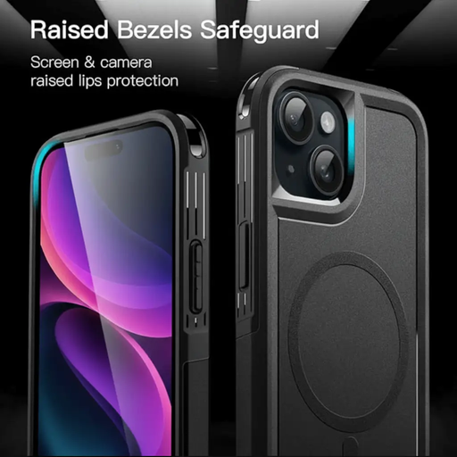 iPhone 14 Plus MagSafe Case – Rugged Shockproof Heavy Duty Cover by techplus