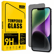 techplus iPhone 13 Privacy Tempered Glass Screen Protector 9H HD Anti Spy iPhone 13 Privacy Tempered Glass Screen Protector 9H