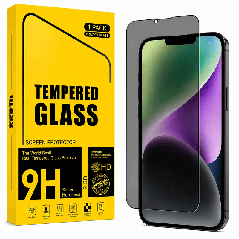 techplus iPhone 12 Pro Max Privacy Tempered Glass Screen Protector 9H HD Anti Spy iPhone 12 Pro Max Privacy Screen Protector 9H