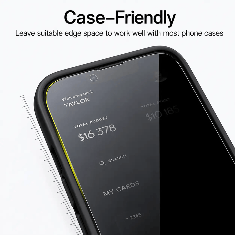 techplus iPhone 13 Pro Max Privacy Tempered Glass Screen Protector 2 Pack 9H Anti Spy IPhone 13 Pro Max Privacy Screen Protector 2 Pack 9H