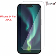 techplus iPhone 14 Plus Glass Screen Protector (2 pack) IPhone 14 Plus 9H Tempered Screen Protector 2 Pack